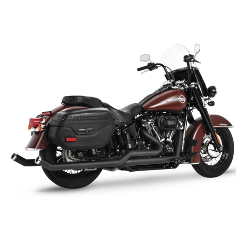 Freedom Performance - Freedom Performance Tuck-N-Under Upsweep Exhaust -  Black with Chrome Tip - Straight Star - HD00935
