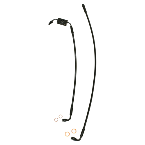 Magnum - Magnum Black Coated XR Stainless Lower Front Brakeline Kit - 20-3/4in. , 24in. Total Length - SBB1318-24