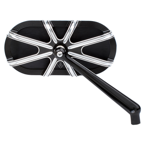 Arlen Ness - Arlen Ness Caged Series 10-Gauge Mirror - Right - Black - 13-162