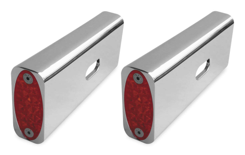 Pro-One Performance - Pro-One Performance Fender Strut Marker Light - Red LED - Chrome - 909105R