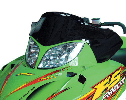 Powermadd - Powermadd Cobra Windshield - Low - 14.25in. - Black - 12421~10242011