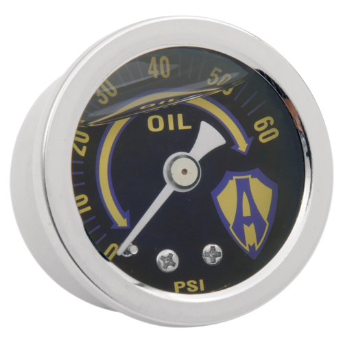 Arlen Ness - Arlen Ness Liquid-Filled Oil Gauge - 15-655