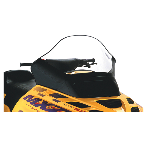 Powermadd - Powermadd Cobra Windshield - Tall - 15.5in. - Clear with Black - 13251