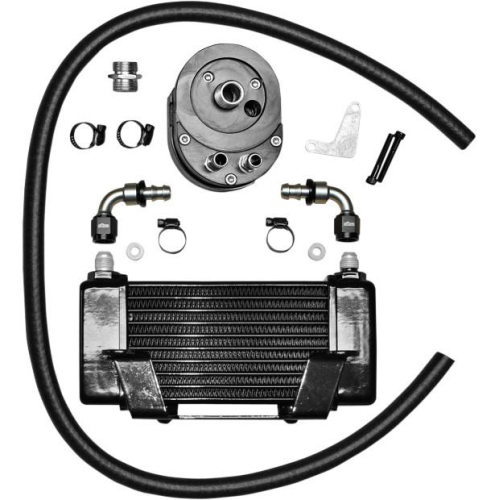 Jagg - Jagg Horizontal 10 Row Oil Cooler - Low Mount - Black - 750-2400