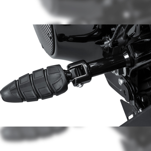 Kuryakyn - Kuryakyn Splined Peg Adapters - Passenger - Gloss Black - 8924