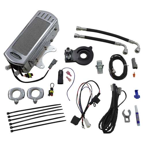 UltraCool - UltraCool Frame Mounted Oil Cooler Kit - Chrome - SMT8-1C