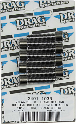 Drag Specialties - Drag Specialties Transmission Bearing Housing Bolt Kit - Smooth - 2401-1033