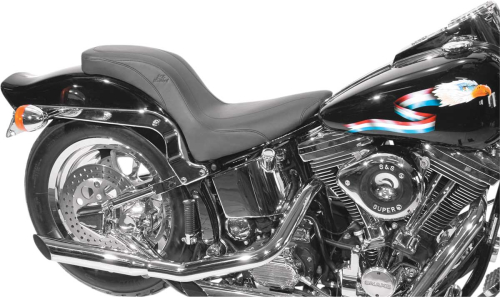 Mustang - Mustang DayTripper One-Piece Seat - Black with Vintage Stitch - 76364