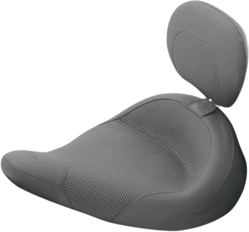Mustang - Mustang Solo Seat with Driver Backrest - Textured - 79548