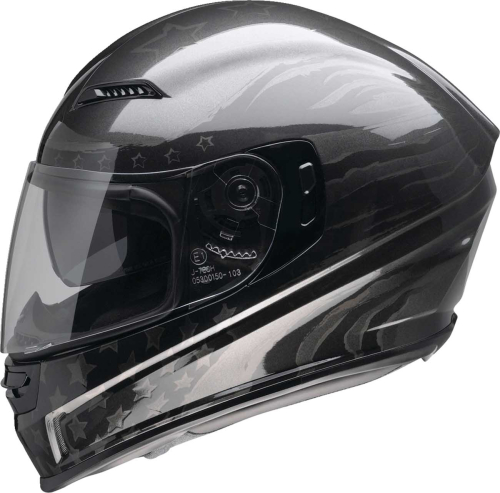 Z1R - Z1R Jackal Patriot Helmet - 0101-15431 - Stealth - 2XL