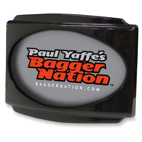 Paul Yaffe Originals - Paul Yaffe Originals CVO Universal Stealth III License Plate Frame - Gloss Black - PYO:USLP3-B