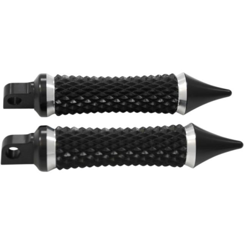 Eddie Trotta Designs - Eddie Trotta Designs Cross Cut Footpegs - Black Anodized - TC779B