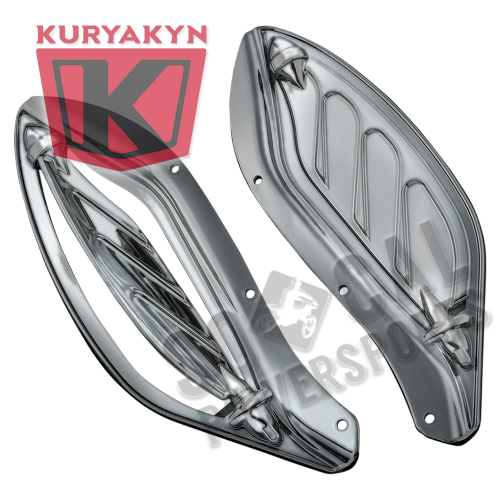Kuryakyn - Kuryakyn Dragon Wing Variable Air Deflectors - Reflective Smoke - 1117