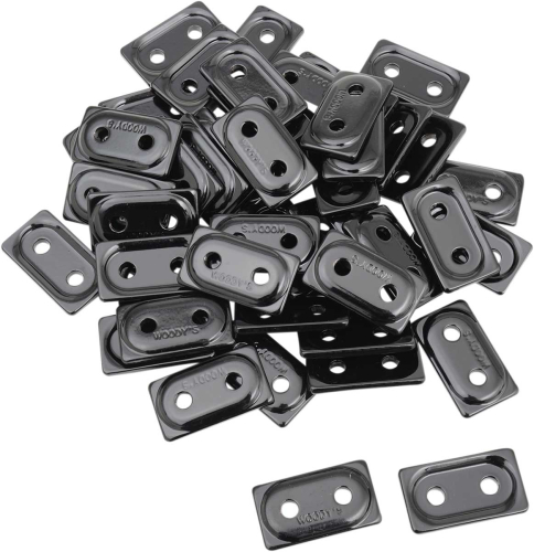 Woodys - Woodys Double Digger Aluminum Support Plates - 5/16in. - Black (48pk.) - ADD2-3810-B