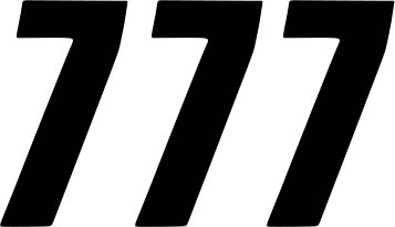 DCOR - DCOR Individual Numbers 6in. - No.7 - Black - 45-26-7