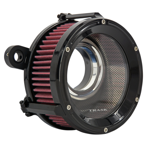 Trask Performance - Trask Performance Assault Charge High-Flow Air Cleaner - Gloss Black Powdercoat - TM-1023GBK
