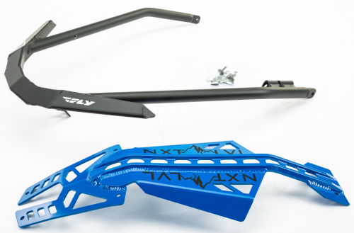 Skinz Protective Gear - Skinz Protective Gear Front Aluminum Bumper - Black/Grabber Blue - NXPFB228-GBL