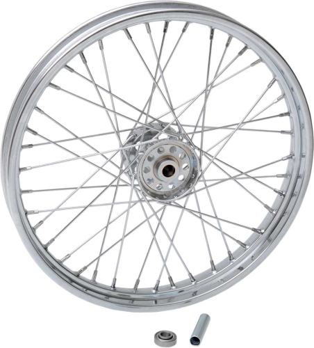 Drag Specialties - Drag Specialties Laced Chrome 40 Spoke 21x2.15 Front Wheel - 64438