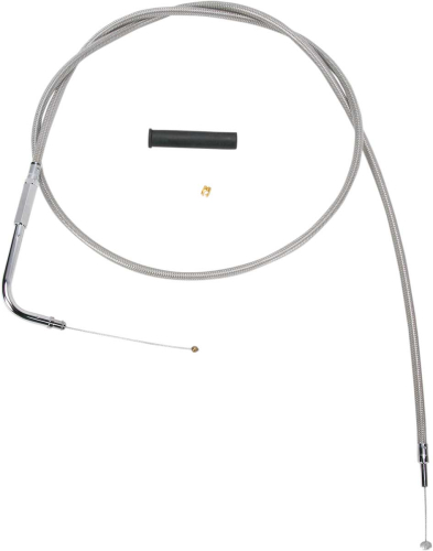 Drag Specialties - Drag Specialties Alternative Length Braided Throttle Cable - 50in. - 5332150