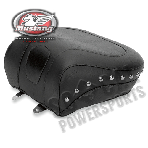 Mustang - Mustang Wide Touring Studded Recessed Rear Seat - 79486