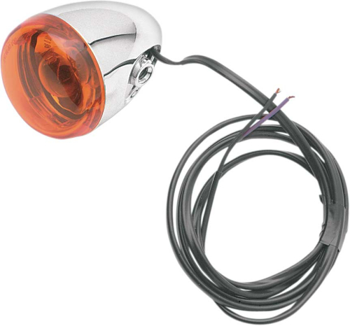Chris Products - Chris Products Duece-Style Turn Signal Lamps - Rear - Dual Filament - Red Lens - Chrome - 8887A