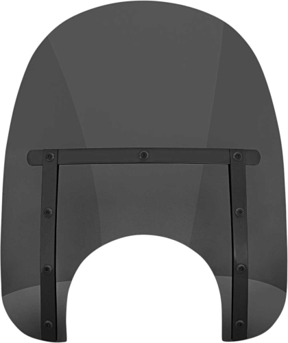 Memphis Shades - Memphis Shades Memphis Slim Windshield (9in. Cutout) - 15in. - Night Shades Dark Black Smoke - MEB41210