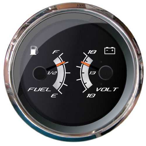 Faria Beede Instruments - Faria Platinum 4" Multi-Function - Fuel Level &amp; Voltmeter