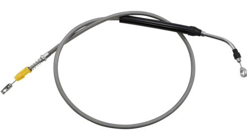 LA Choppers - LA Choppers Clutch Line - Stainless Braided with 15-17in. Ape Hangers - LA-8056C16