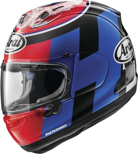 Arai Helmets - Arai Helmets Corsair-X Haslam Helmet - 685311170125 - Red/Blue - Small
