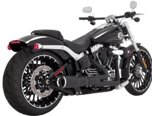 Vance & Hines - Vance & Hines Hi-Output 2:1 Short Exhaust System - Black - 46545