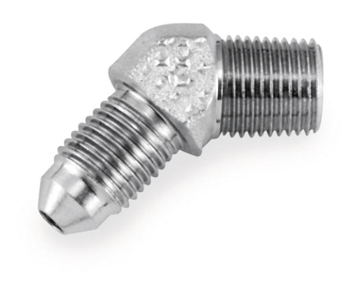 Goodridge - Goodridge Brake Adapters - 45 1/8in. NPT x #3 - Chrome - 823-03CH