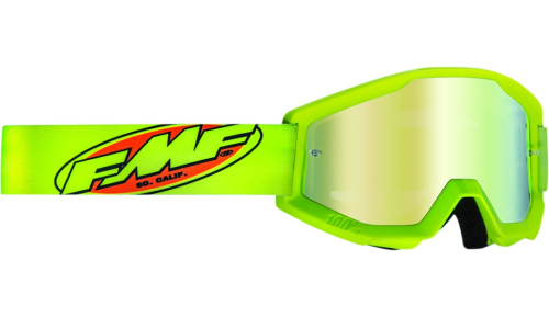 FMF Racing - FMF Racing PowerCore Core Youth Goggles - F-50500-259-04 - Fluo Yellow / Green Mirror Lens - OSFM