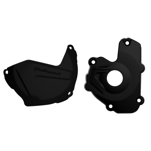Polisport - Polisport Clutch/Ignition Cover Kit - Black - 90949