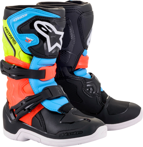 Alpinestars - Alpinestars Tech 3S Kids Boots - 2014518-1538-1 - Black/Yellow Fluo/Red Fluo - 1
