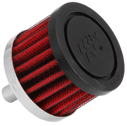 K&N Engineering - K&N Engineering Steel Base Crankcase Vent Filter - 3/8in. Vent - Rubber End Cap - 62-1000