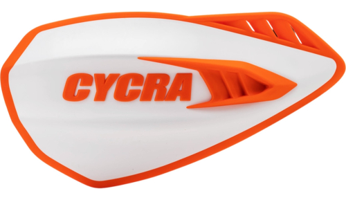 Cycra - Cycra Cyclone Handguards - White/Orange - 1CYC-0056-229