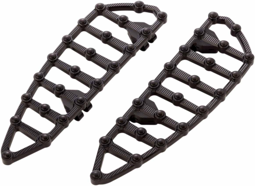 Arlen Ness - Arlen Ness MX Driver Floorboards - Black Anodized - 06-891