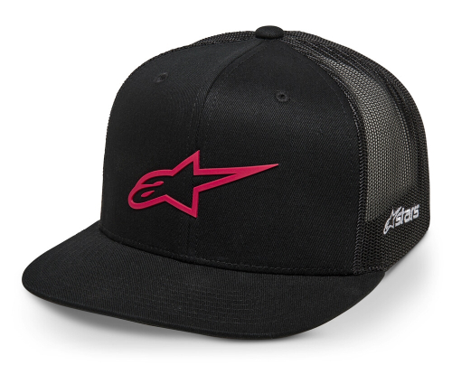 Alpinestars - Alpinestars 3D Ageless Trucker Hat - 1214-81723-1030-OS - Black/Red - OSFM