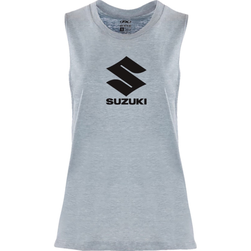 Factory Effex - Factory Effex Suzuki Idol Womens Tank Top - 27-87450 - Light Heather Blue - Small