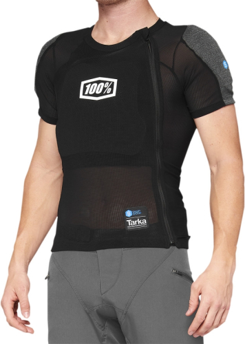 100% - 100% Tarka Vest Guard Short Sleeve - 70011-00002 - Black - Medium