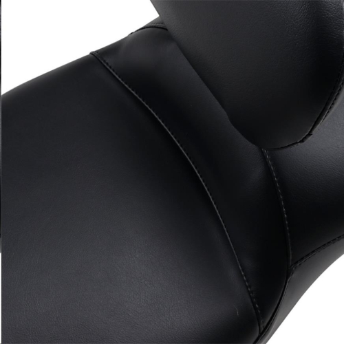 Le Pera - Le Pera Maverick DLT Seat with Backrest - Black Smooth - LK-957DLTBRS