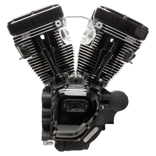S&S Cycle - S&S Cycle T111 Long-Block Engine - Black - 310-0834A