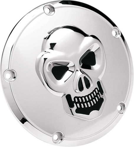 Drag Specialties - Drag Specialties 3-D Skull Derby Cover - Chrome - 33-0062-PC
