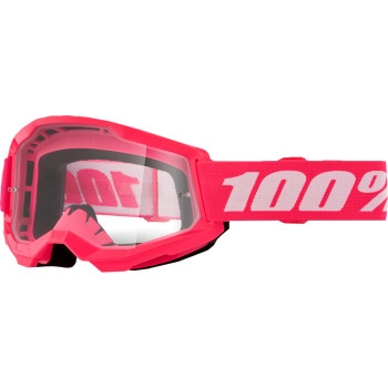 100% - 100% Strata 2 Junior Goggles - 50031-00011 - Pink/Clear Lens - OSFM