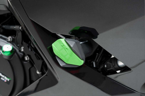 PUIG - PUIG Rubber End Protectors for R12 Crash Pads - Green - 6378V