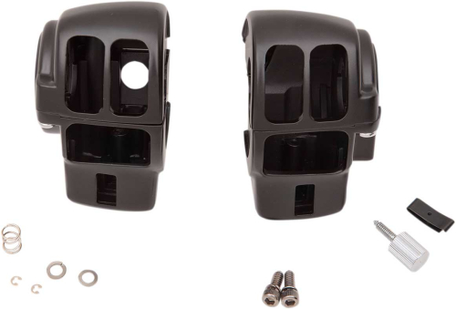 Drag Specialties - Drag Specialties Switch Housing Kit - Matte Black - 0616-0358