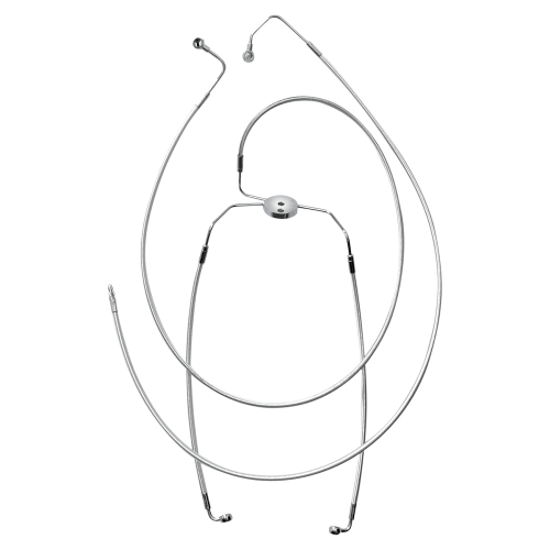 Magnum - Magnum Polished Stainless Designer Series Front Lower Brake Line Kit - 57004