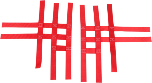 Motorsport Products - Motorsport Products Replacement EZ-FIT Nerf Bar Nets - Red - 81-0303