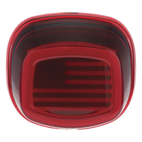 Kuryakyn - Kuryakyn Tracer US Flag LED Taillights - Red Lens without Plate Light - 2925