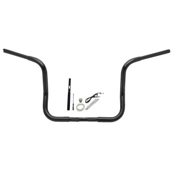 Fat Baggers, Inc. - Fat Baggers, Inc. 1-1/4in. EZ Install Round Top Handlebar Kit - Black - 919412-B